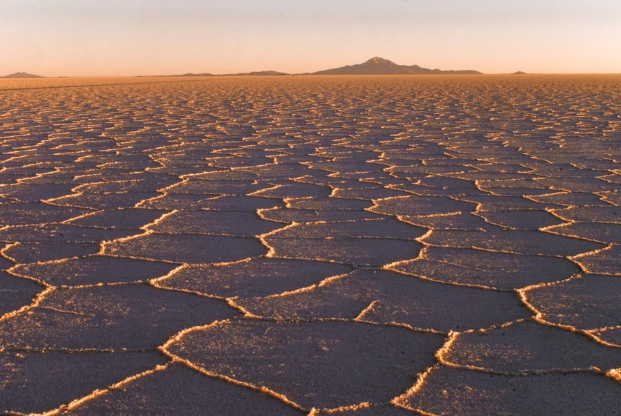 Sunrise on the Salar de Uyuni