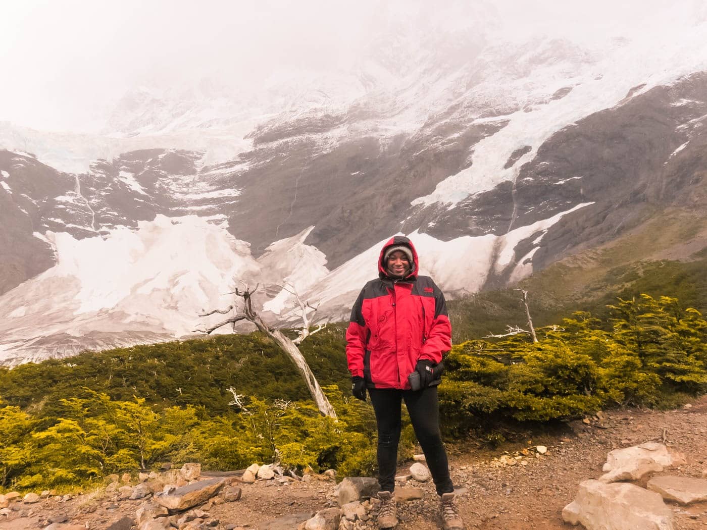Julianna Barnaby hiking in Torres del Paine National Park