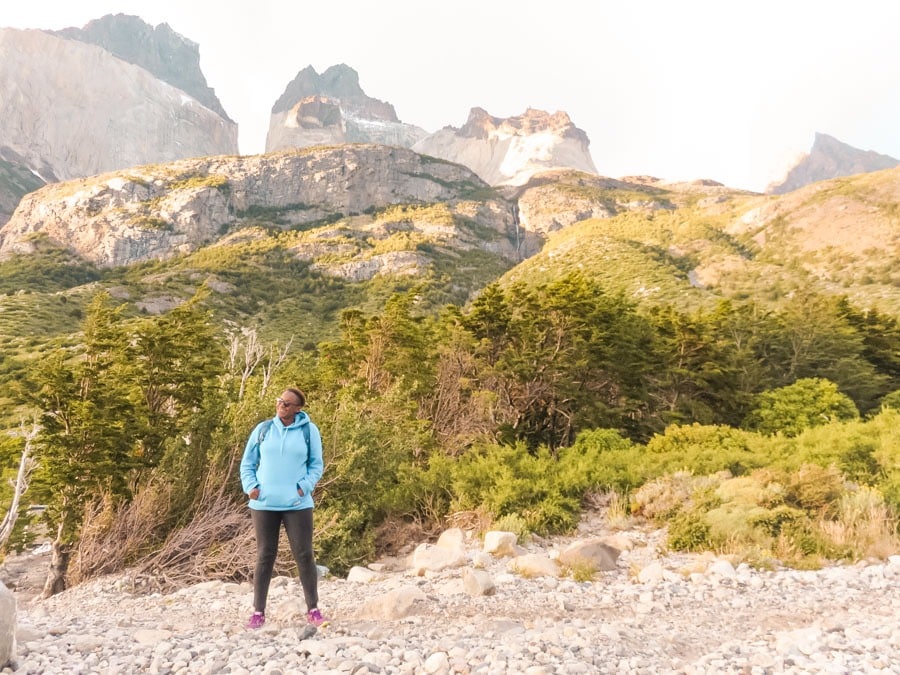 Julianna Barnaby on the Torres del Paine