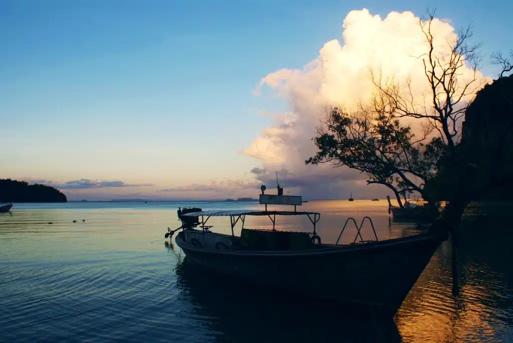 Beaches and Sunset in Railay, Thailand