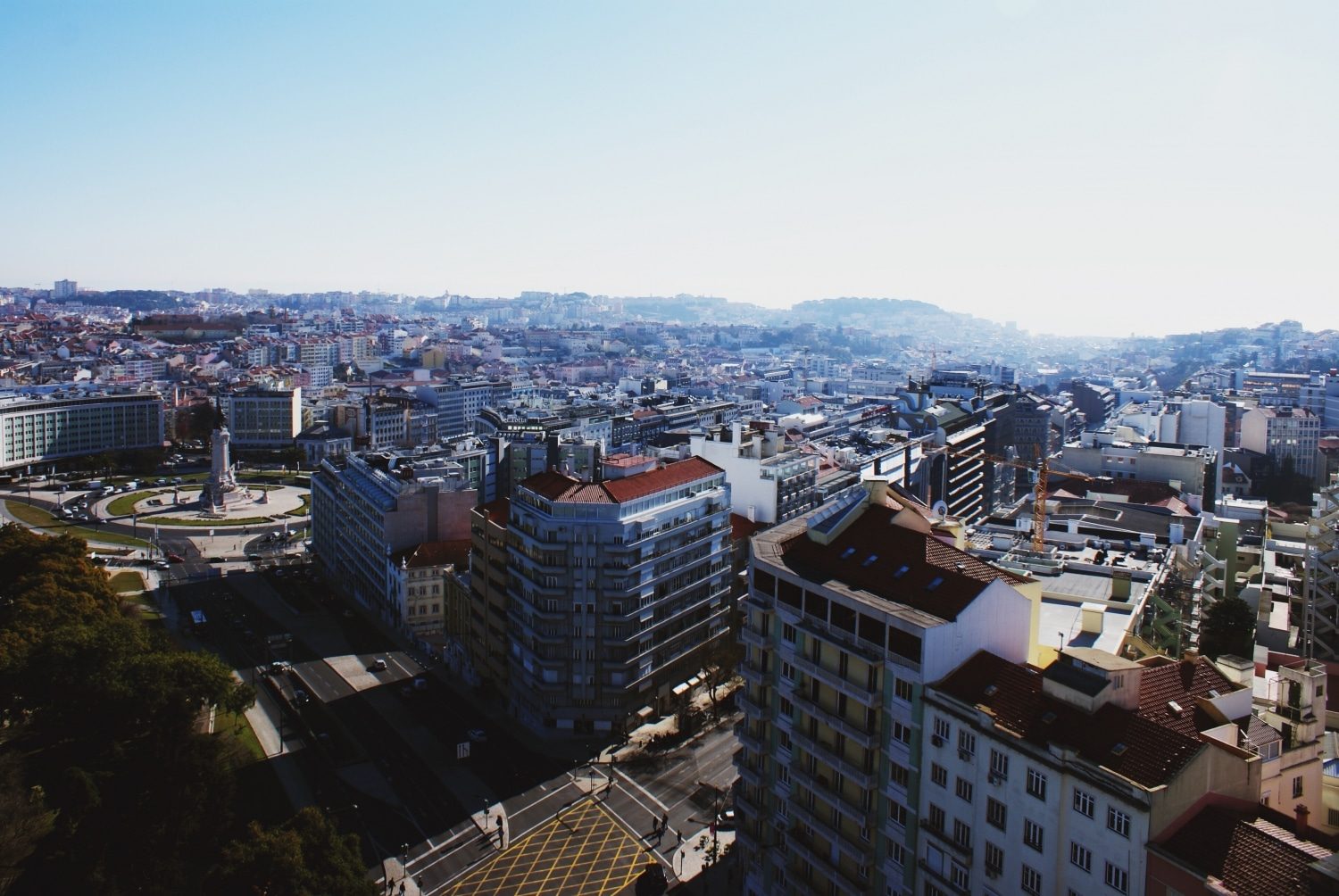 Panoramic view over Lisbon from Ritz Hotel Four Seasons