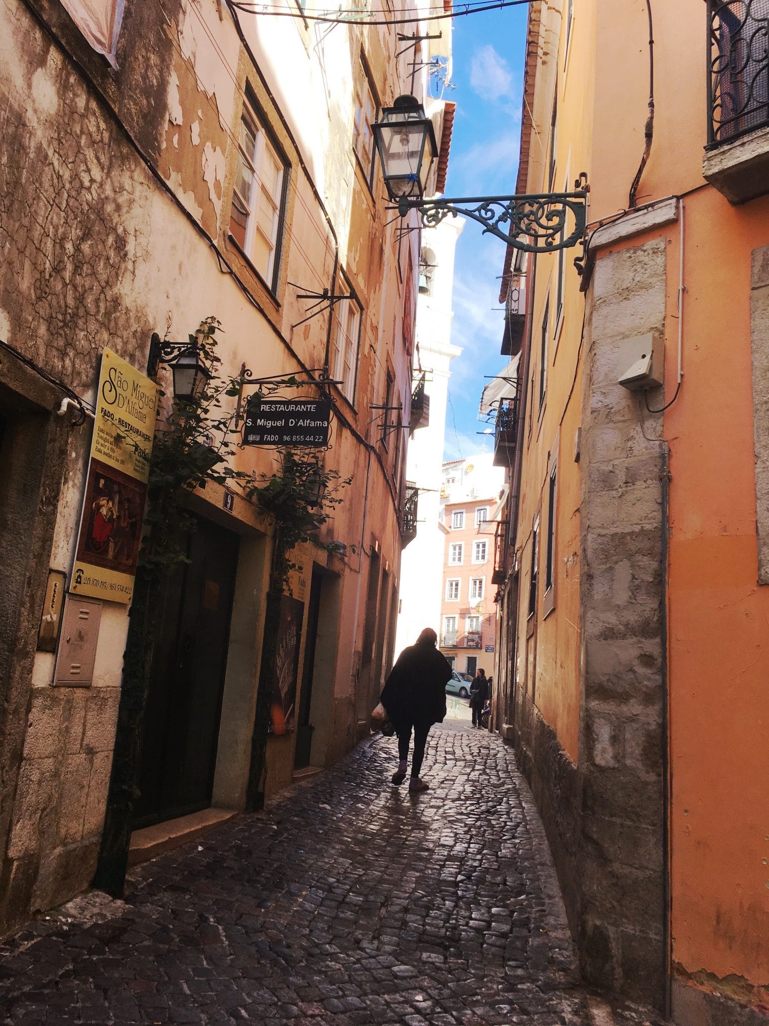 Cobbled Streets in Alfama, Lisbon