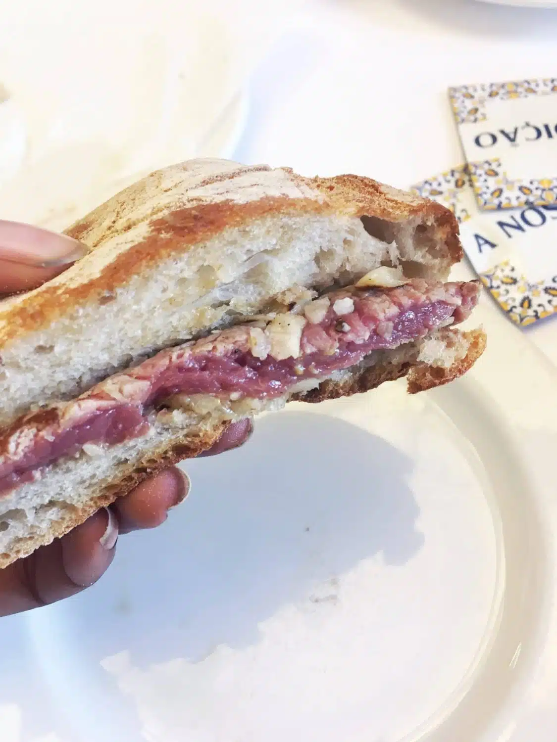 Steak Sandwich Dessert from the Cervejaria Ramiro Menu 