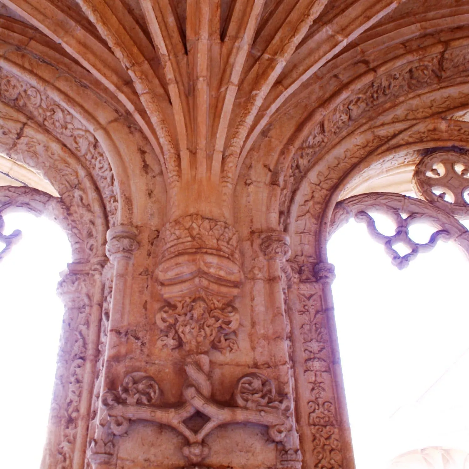 Arches in the cloisters at San Jeronimos Monastery