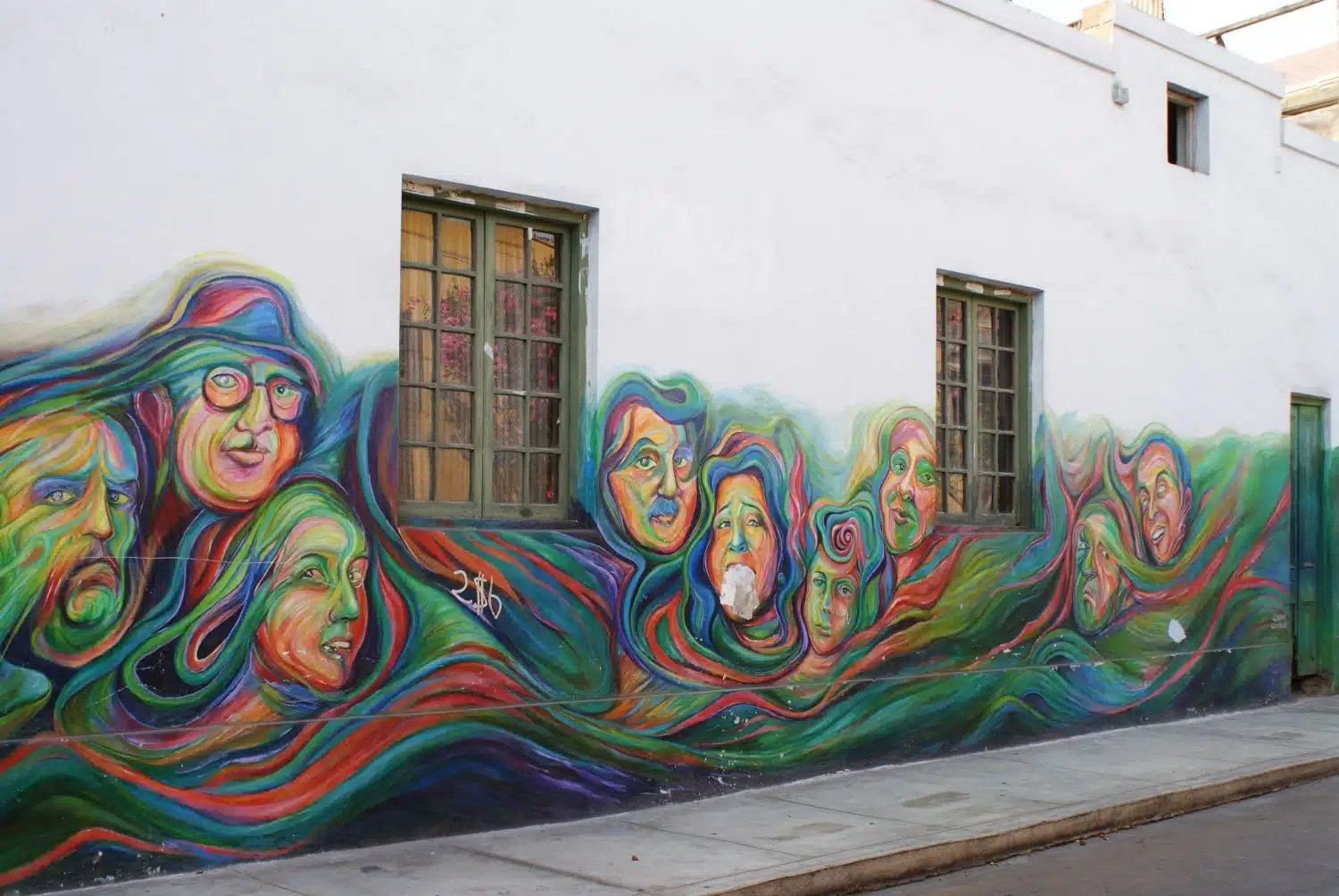 Colourful art in Lima