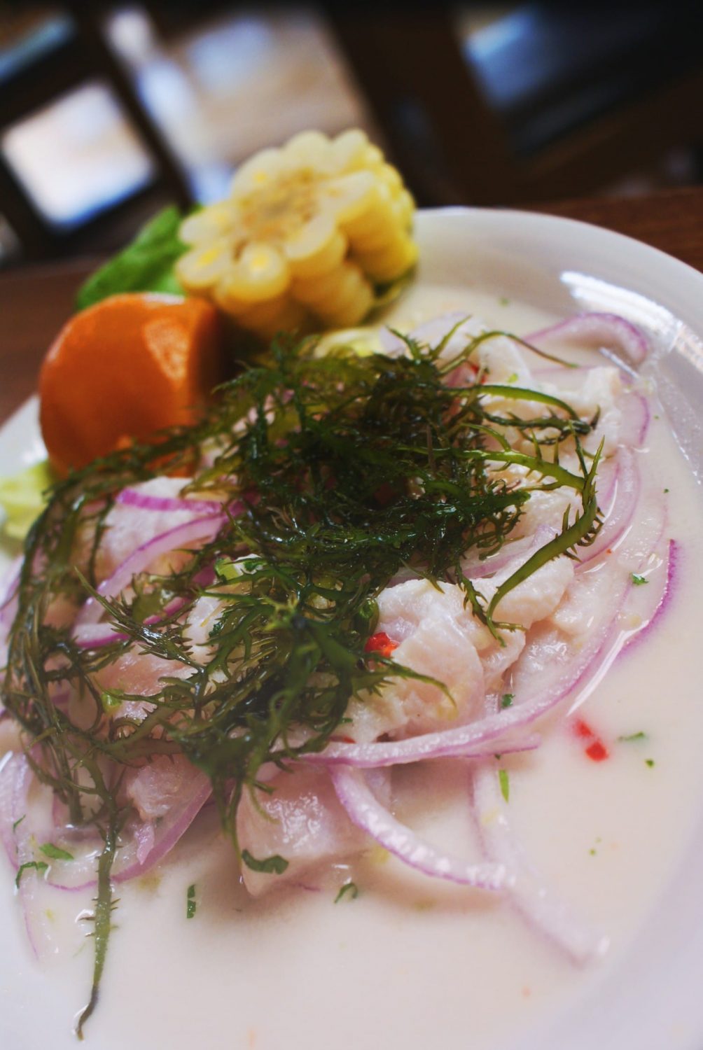 Ceviche at El Pez Amigo