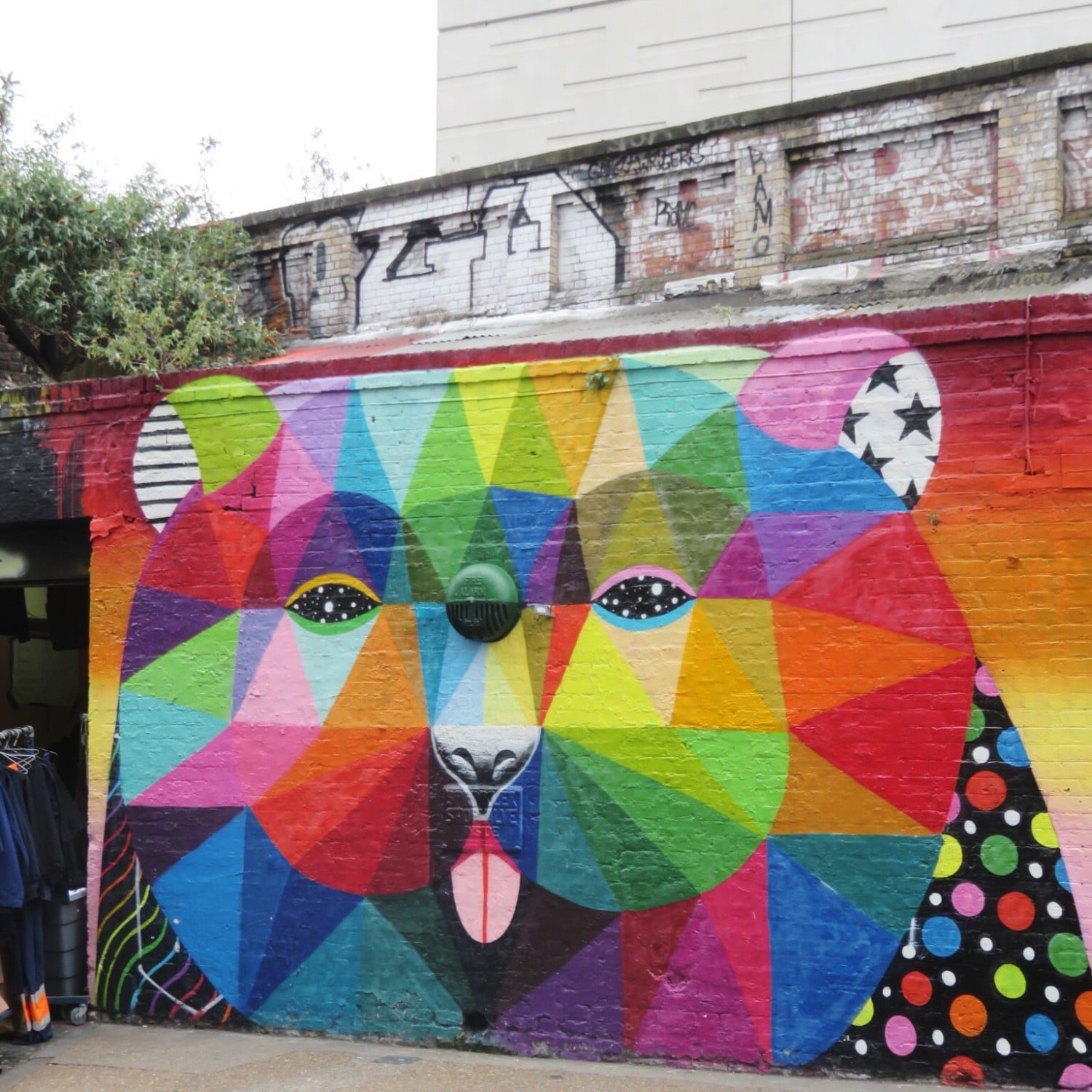 OKUDA bear on Sclater Street East London