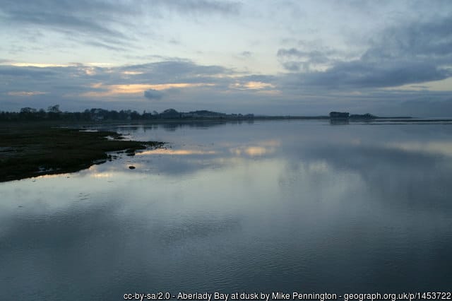 Aberlady Bay in Scotland