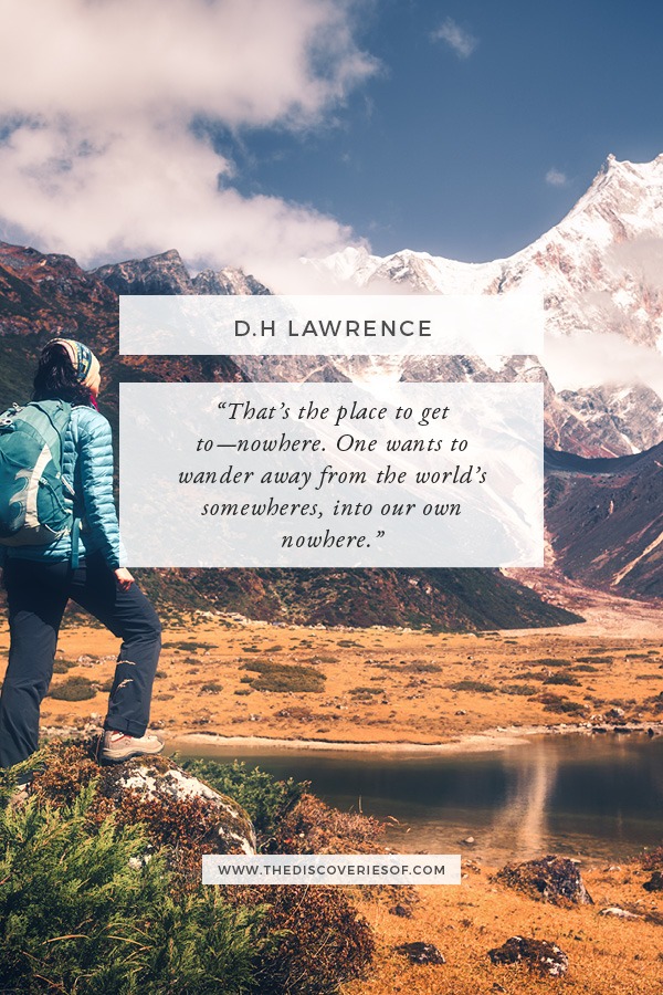 D.H Lawrence Travel Quote