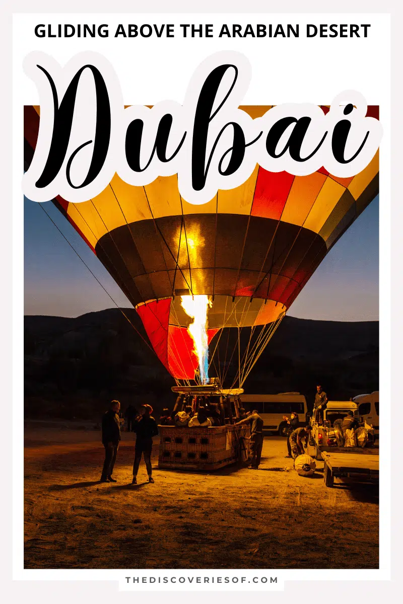 Hot Air Balloon Ride in Dubai: Gliding Above the Arabian Desert