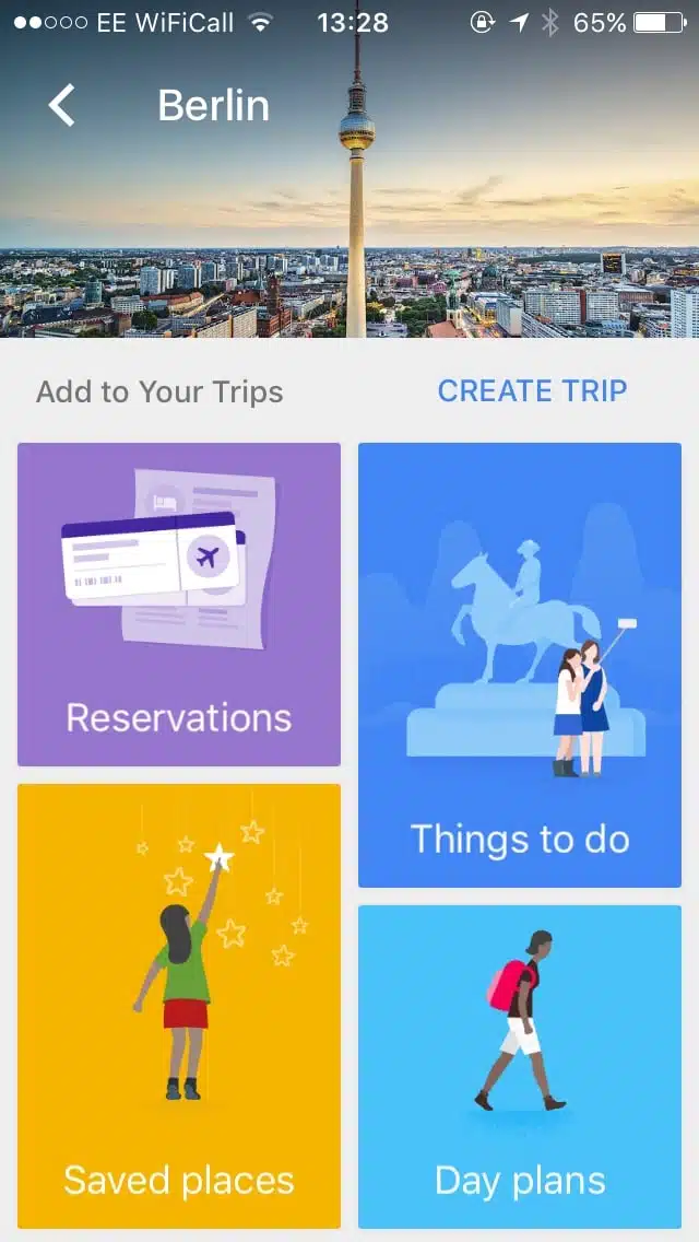 Google Trips is one of the best free travel apps