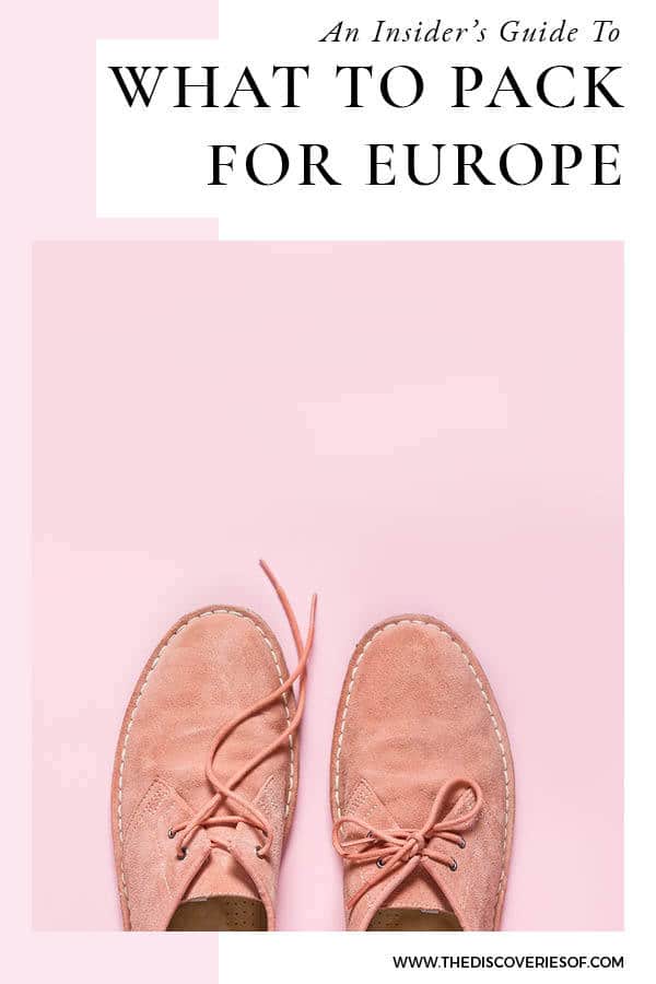 Europe Packing List 1