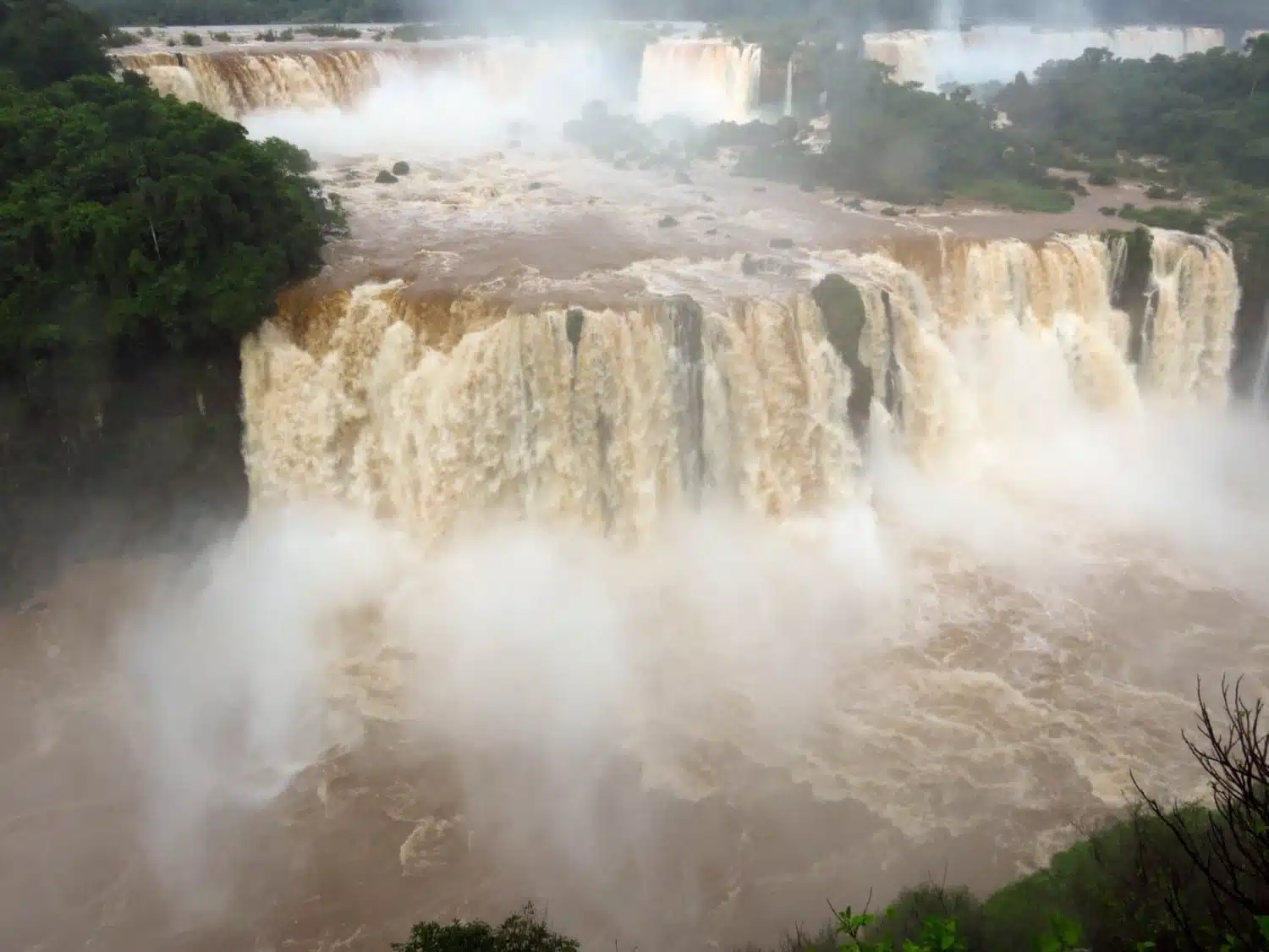 Iguazu Falls Close Up Brazil - Famous Brazil Landmarks