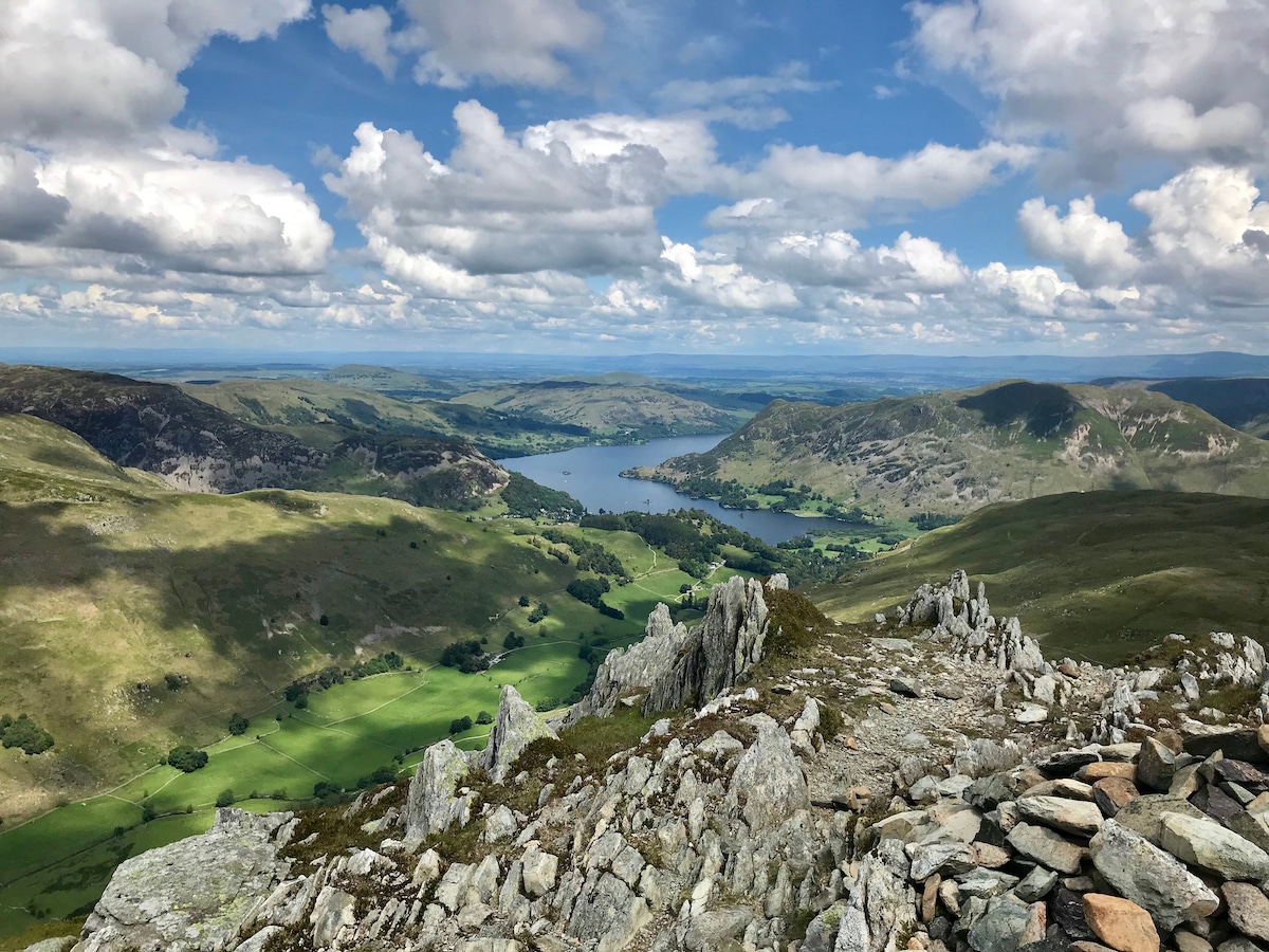 View from St Sunday Crag in the Lake 