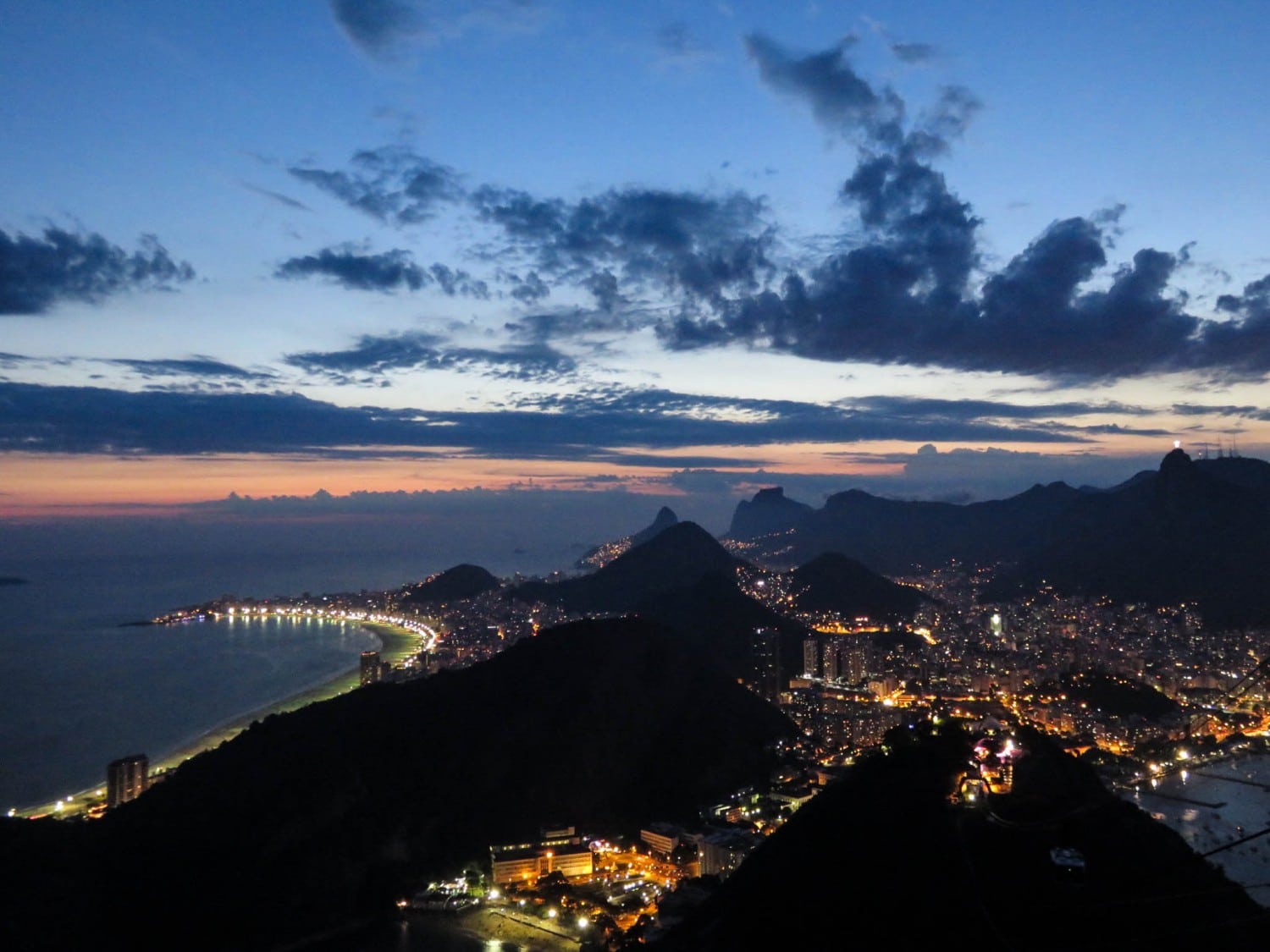 The View at Sunset from the Sugar Loaf Mountain Brazil
