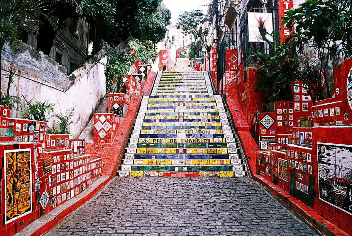escadaria in Rio de janeiro. Famous Landmarks in Brazil