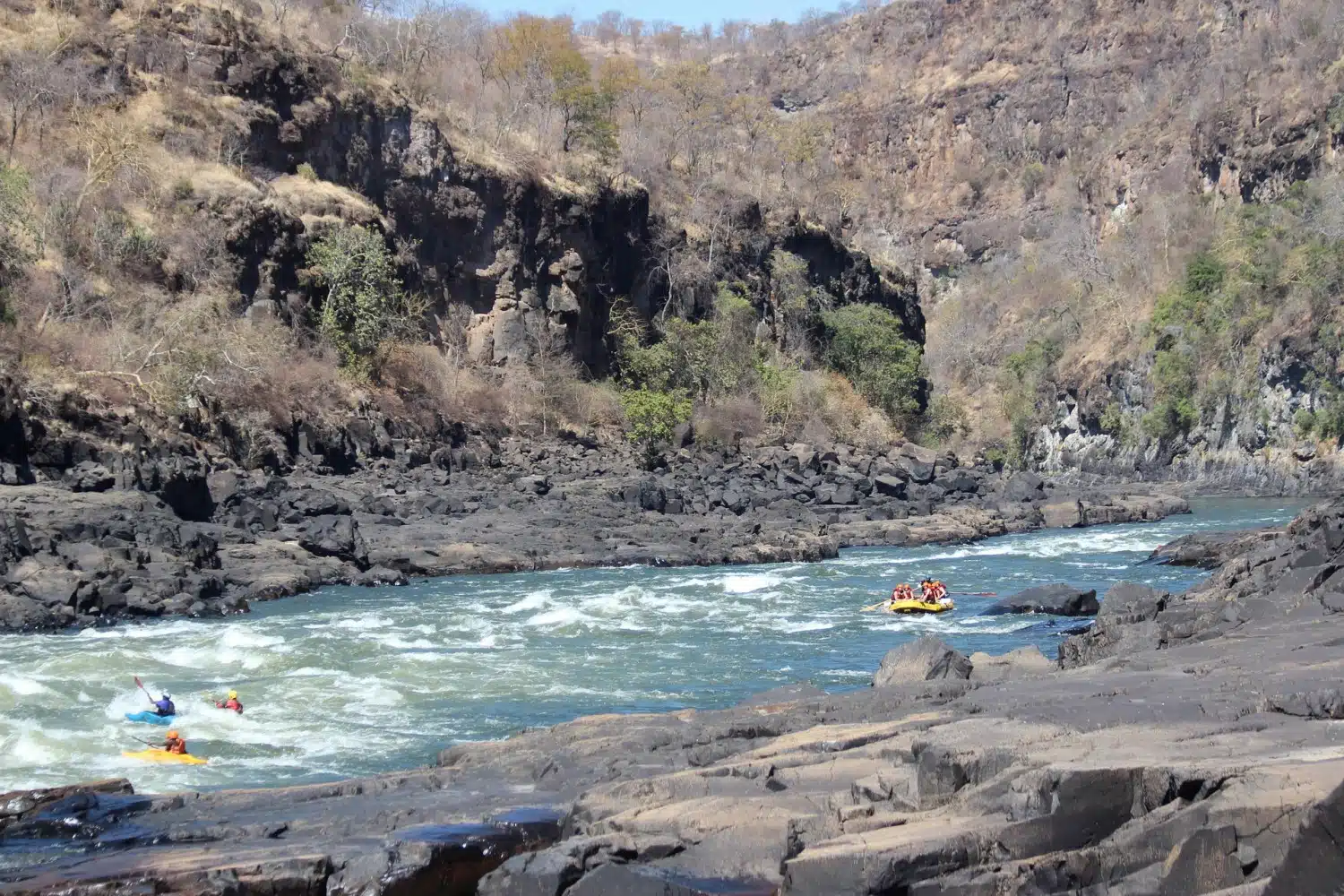 Rafting on the Zambezi River