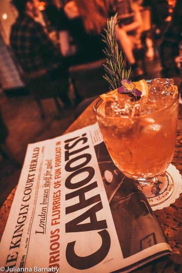 The Ginger Rogers Cocktail at Cahoots