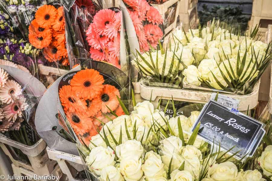Cut flowers at columbia Road flower market