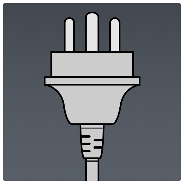 International Power Sockets Plug Type D