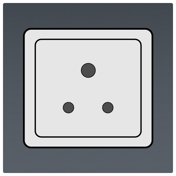 International Power Sockets Plug Type D Socket