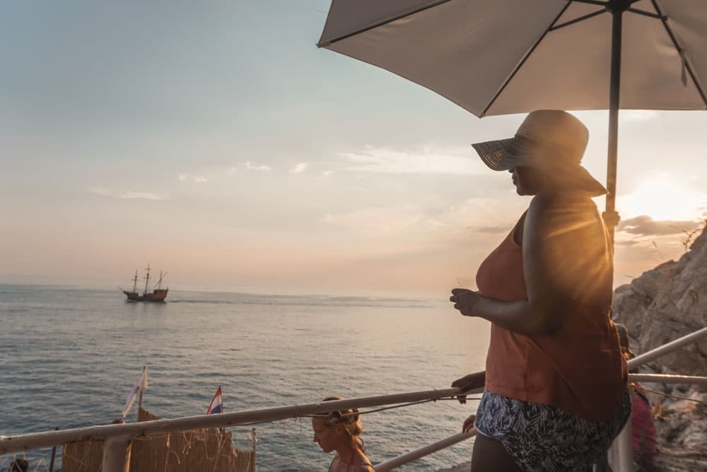 Sunset at Buza Bar Dubrovnik