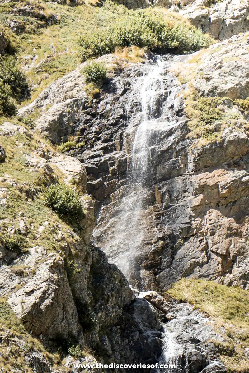 Views of a waterfall from the hike 