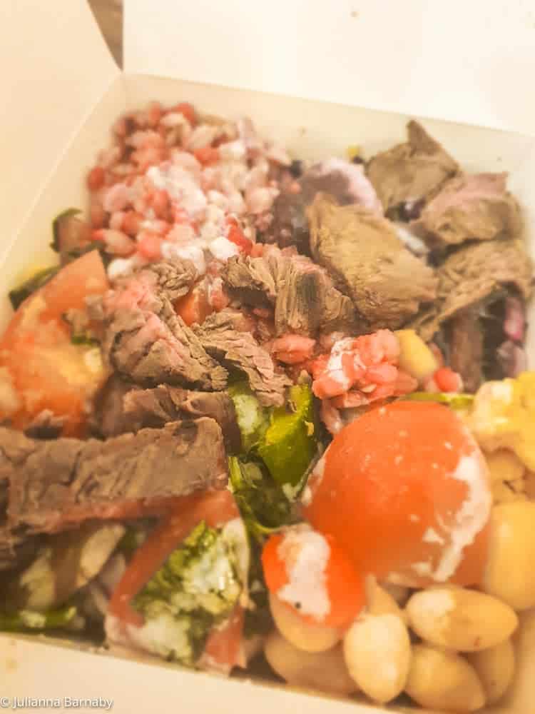 Seared Beef Salad at Savage Salads