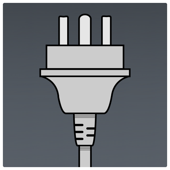 International Power Sockets Plug Type K