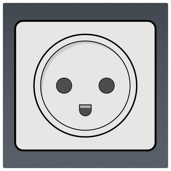 International Power Sockets Plug Type K Socket