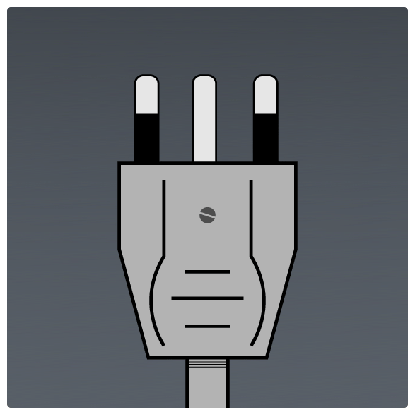 International Power Sockets Plug Type L Plug