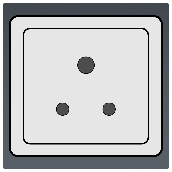 International Power Sockets Plug Type M