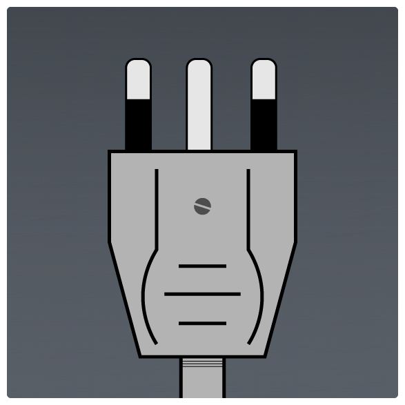 International Power Sockets Plug Type N Plug