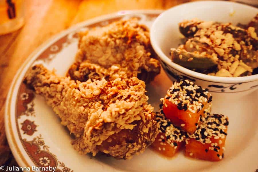 Fried chicken at Chick n Sours