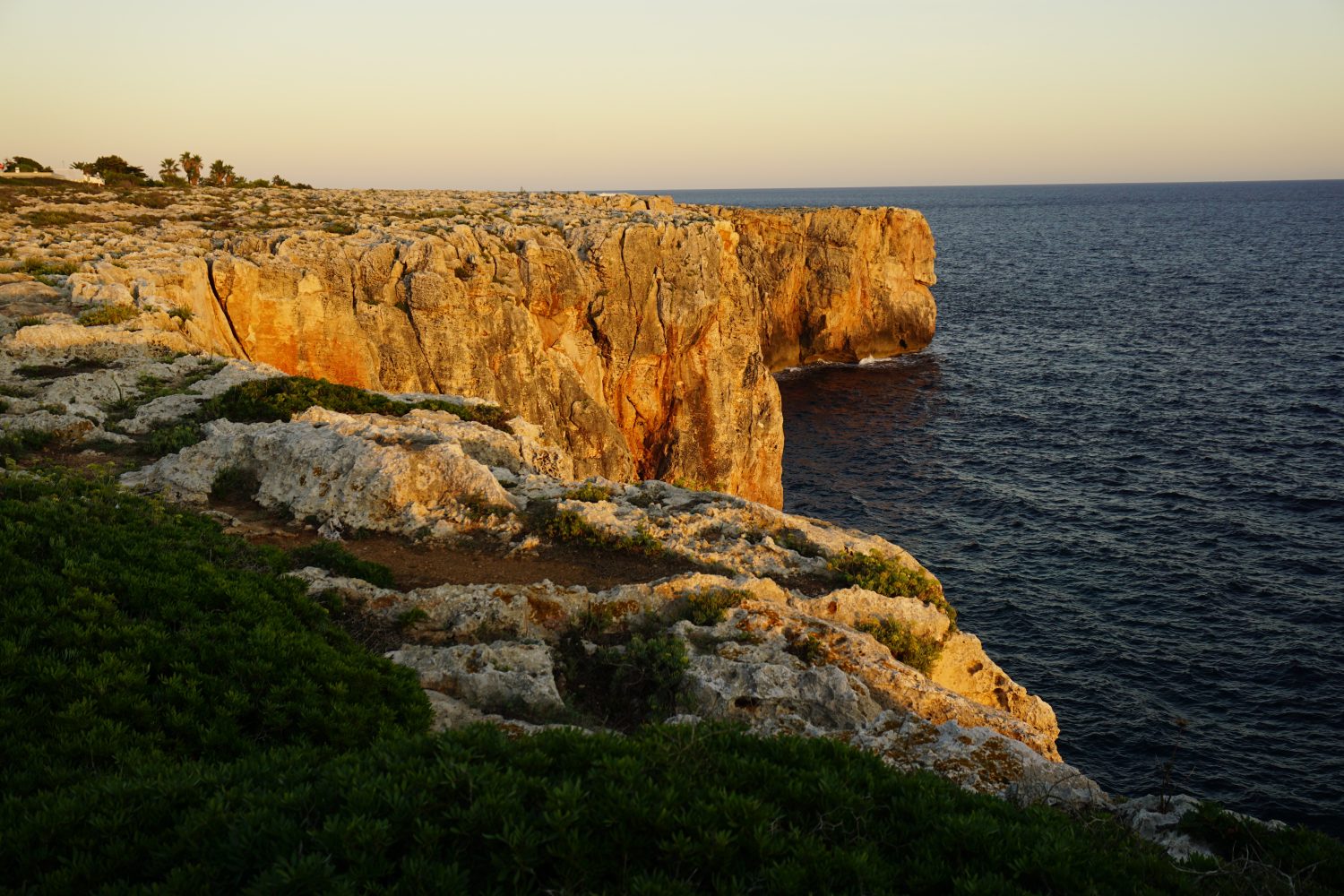 Sunset Over the Cliffs in Menorca