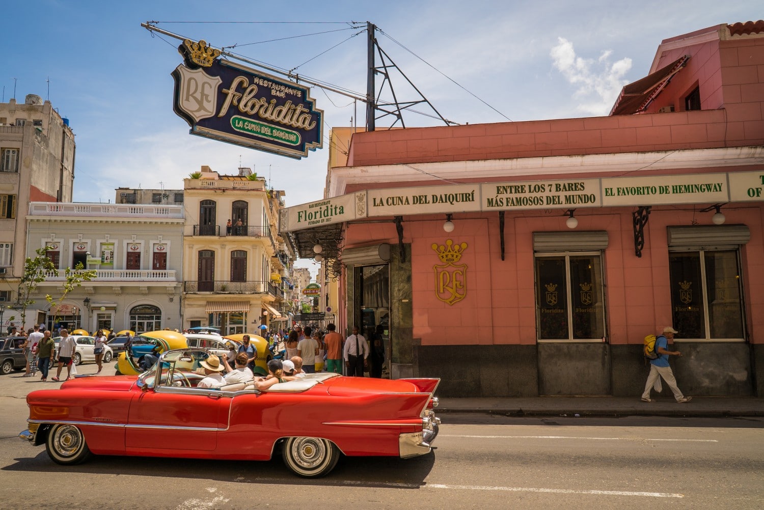 El Floridita Havana is one of the best bars in Havana and one of Hemingway's old favourite haunts