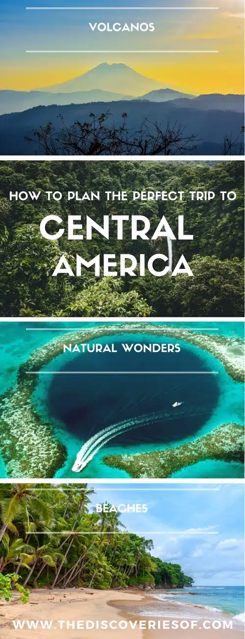 Central America is one of the hottest travel and backpacking destinations. Here's everything you need to know to plan the perfect Central America itinerary - whether you're travelling to Belize, Panama, Costa Rica, El Salvador, Nicaragua or Honduras. Expect awesome food, culture and beaches during your vacation. Read the full guide. #travel #centralamerica #backpacking 