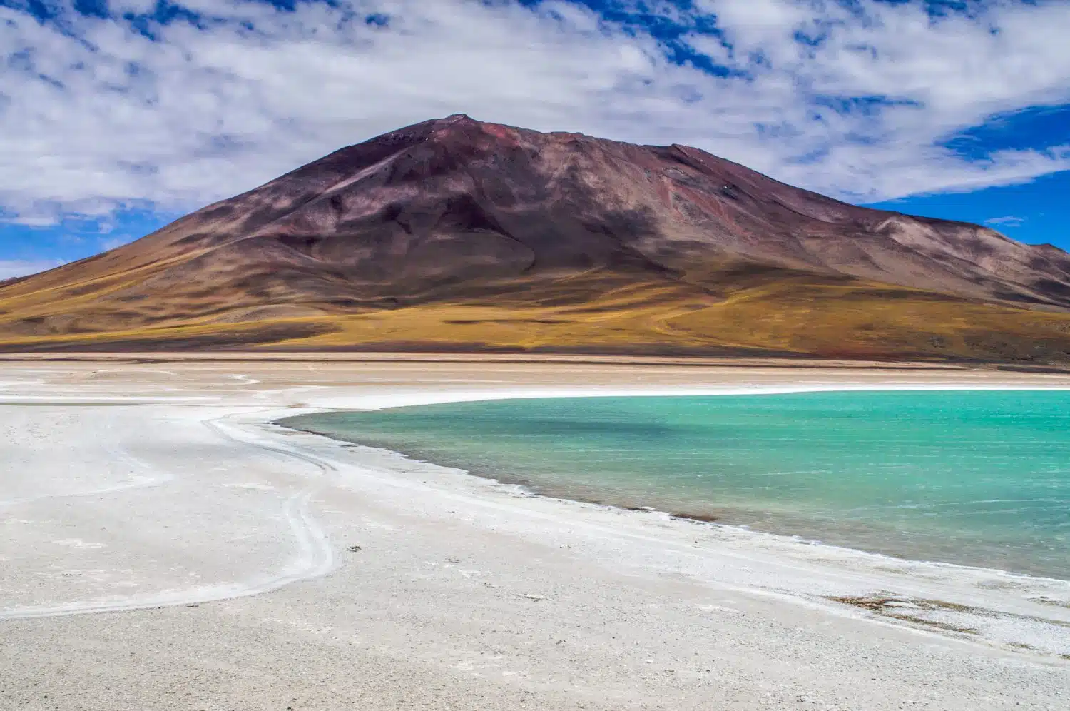 Views of Laguna Verde in Bolivia