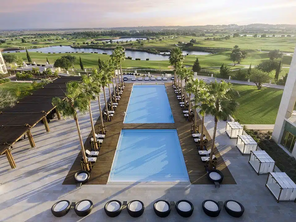 View of the main pool