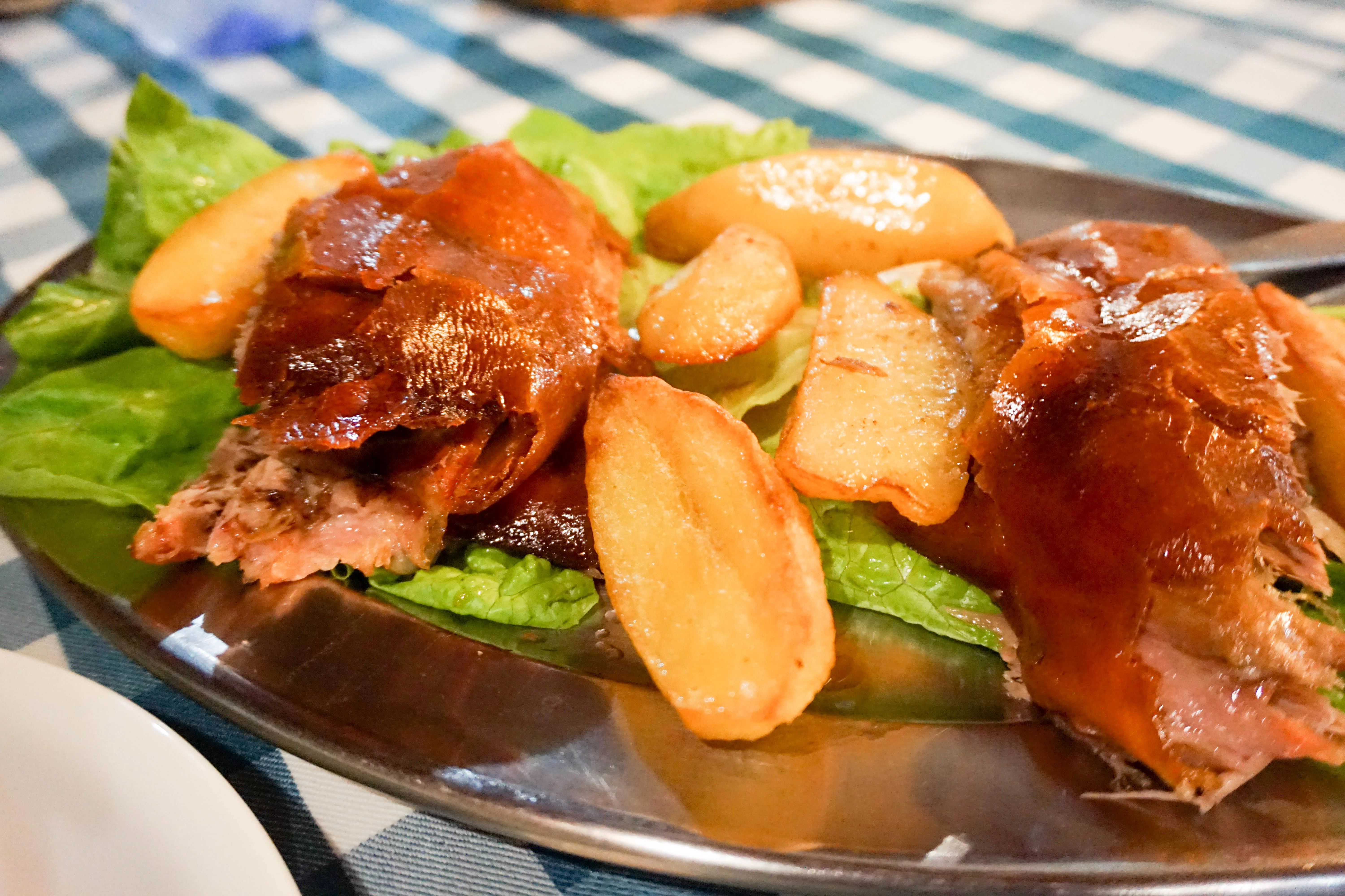 Roasted suckling pig in Cyprus