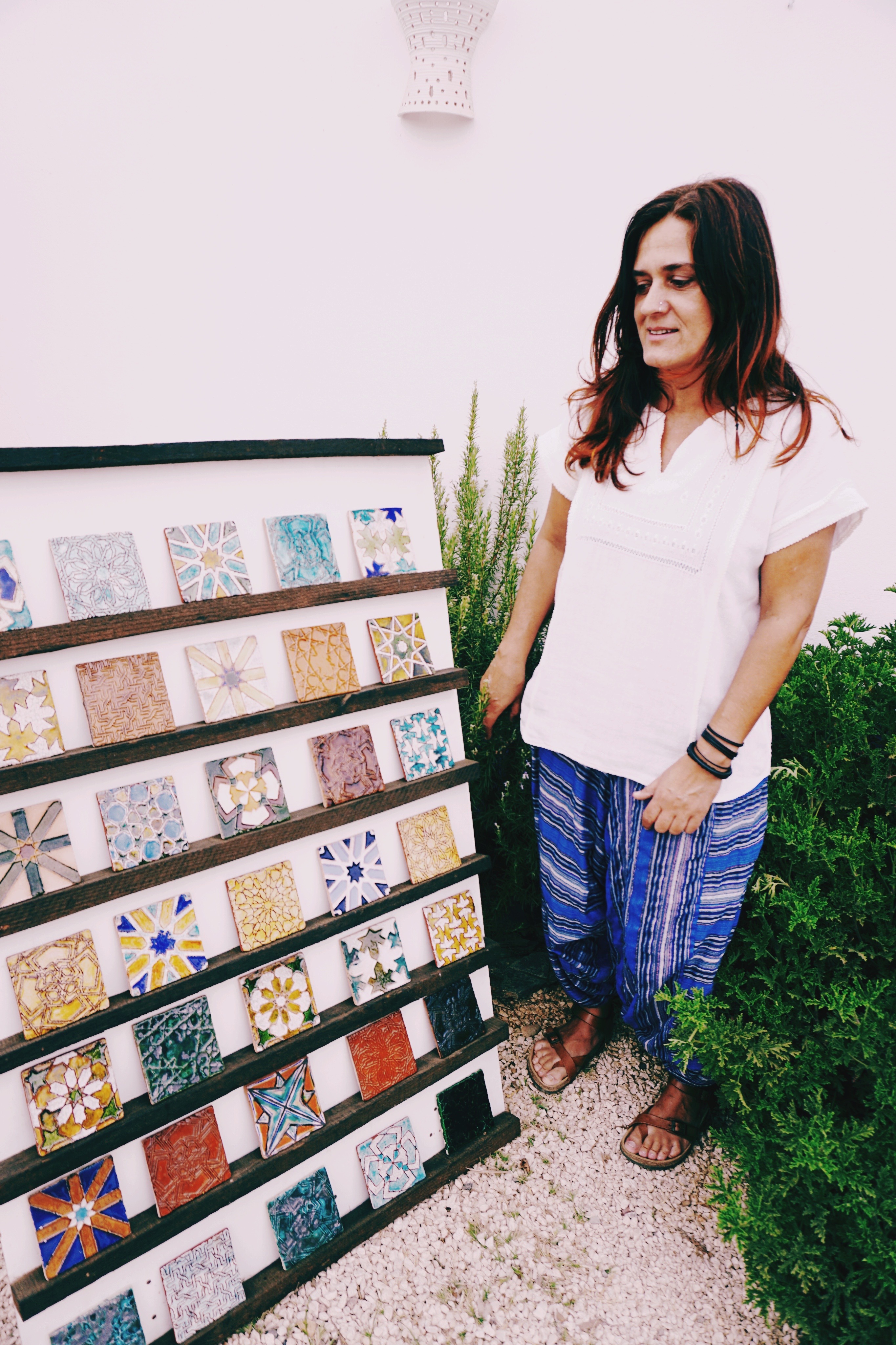 Rita Silvério Morais - a Portuguese artist with her work of intricately detailed Azulejos