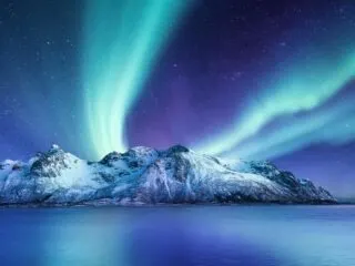 See the lights reflected in water