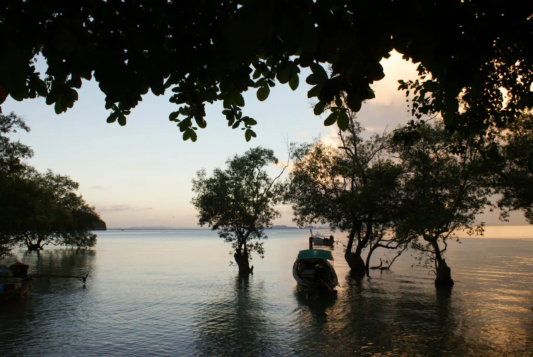 Postcards from Thailand: Railay, Krabi Photo Journal - billowing clouds and mangroves in Railay east