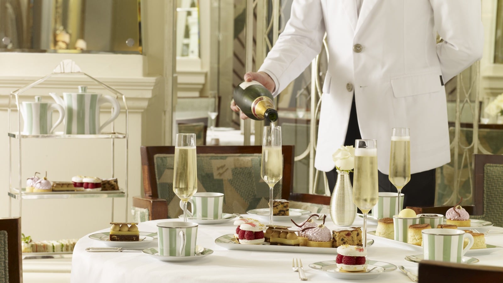 Afternoon tea in Claridges, London