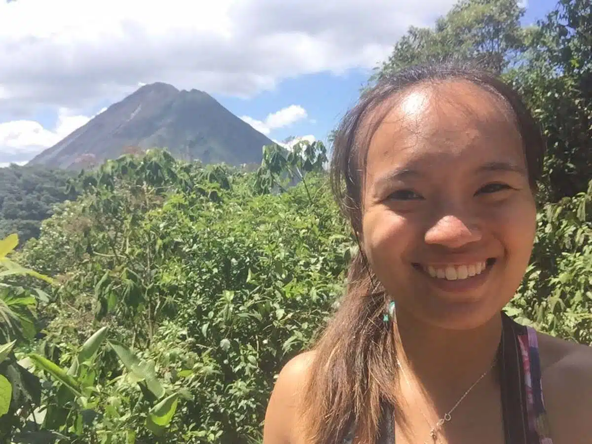 Kay on the Two Volcanos Hike