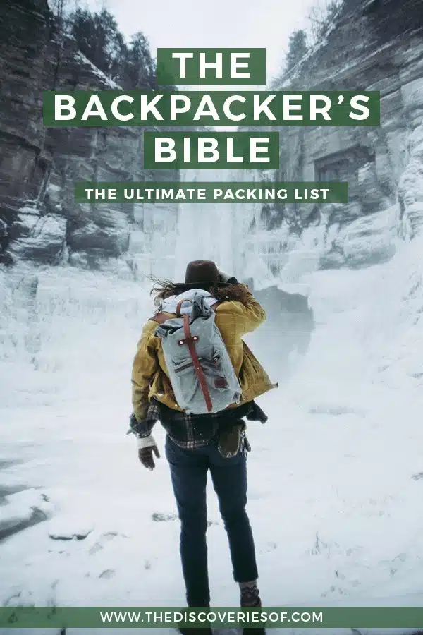 Backpacking essentials packing list 