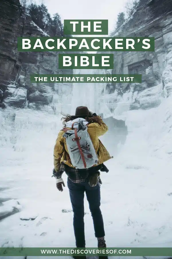 Backpacking essentials packing list