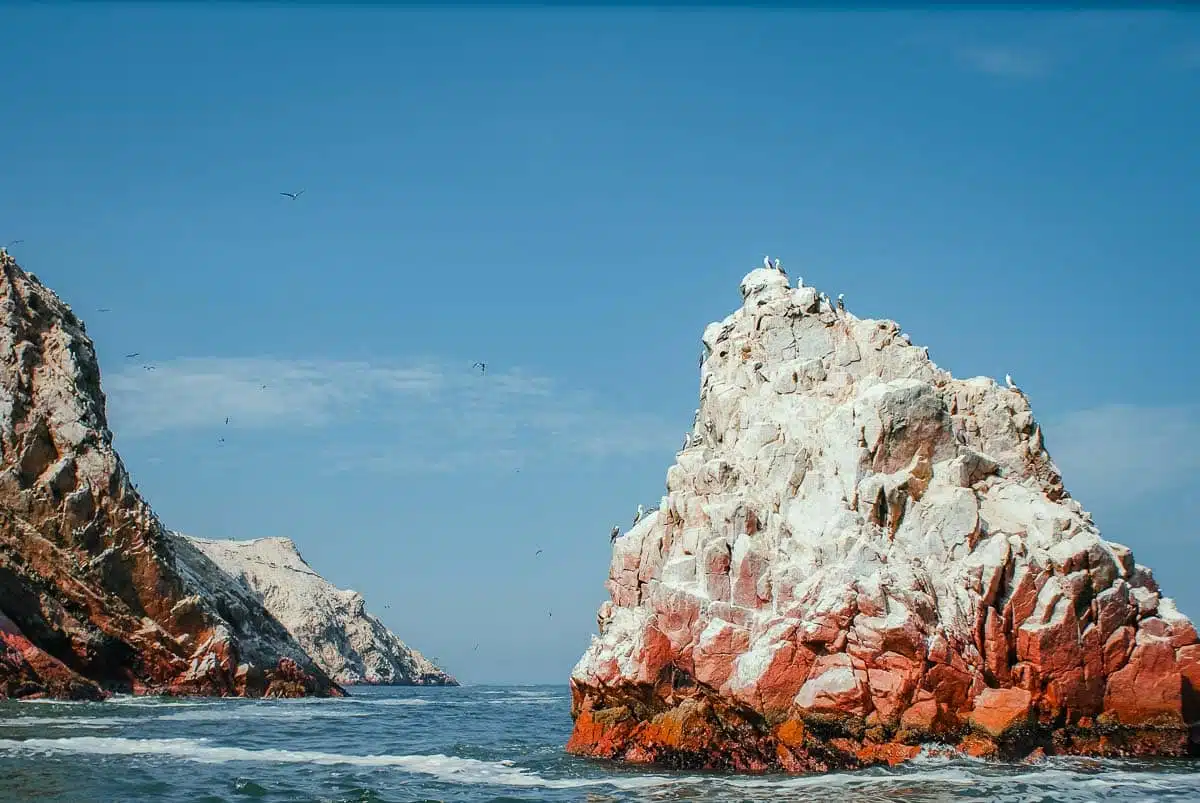 Guano stained islands 