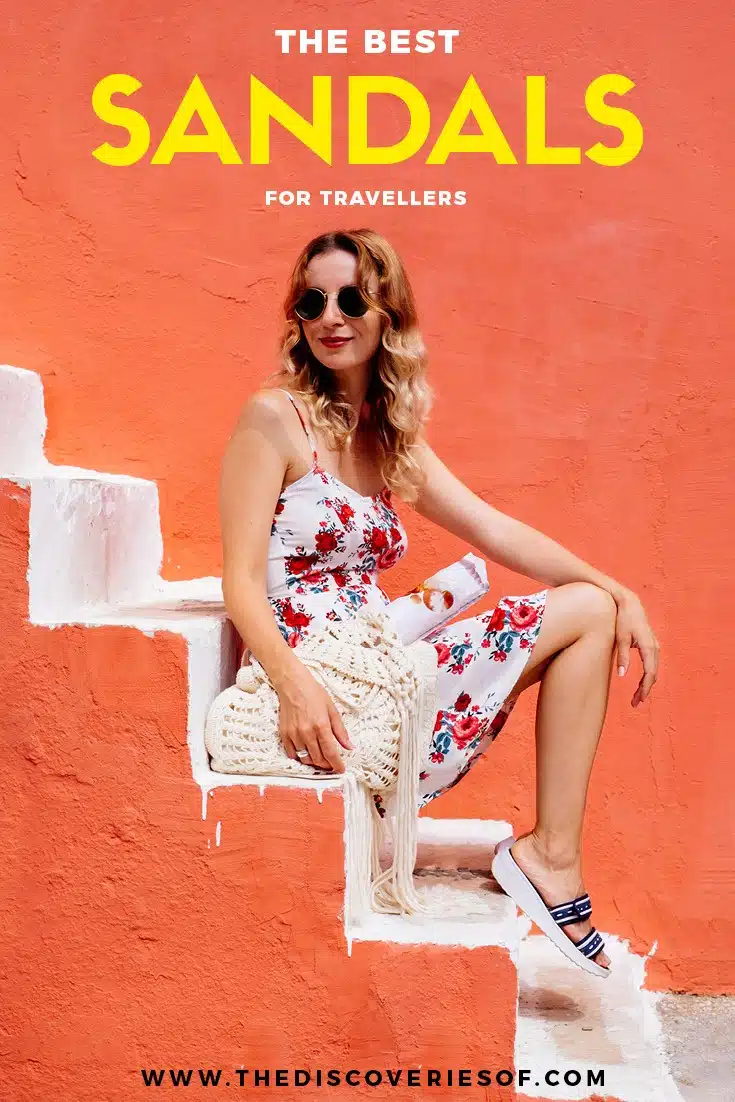 Travel outfits and hiking gear can be tough choices. Ditch the hiking boots and take your pick from these women's sandals. Ultimate style and comfort #hiking #travelgear #traveltips