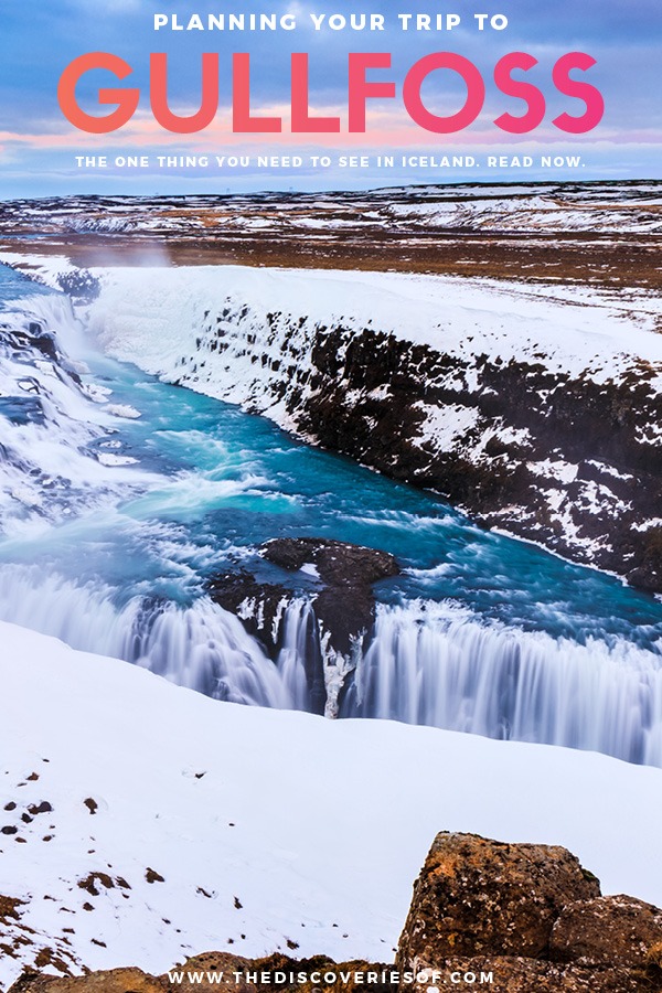  Cascade gelée de Gullfoss 